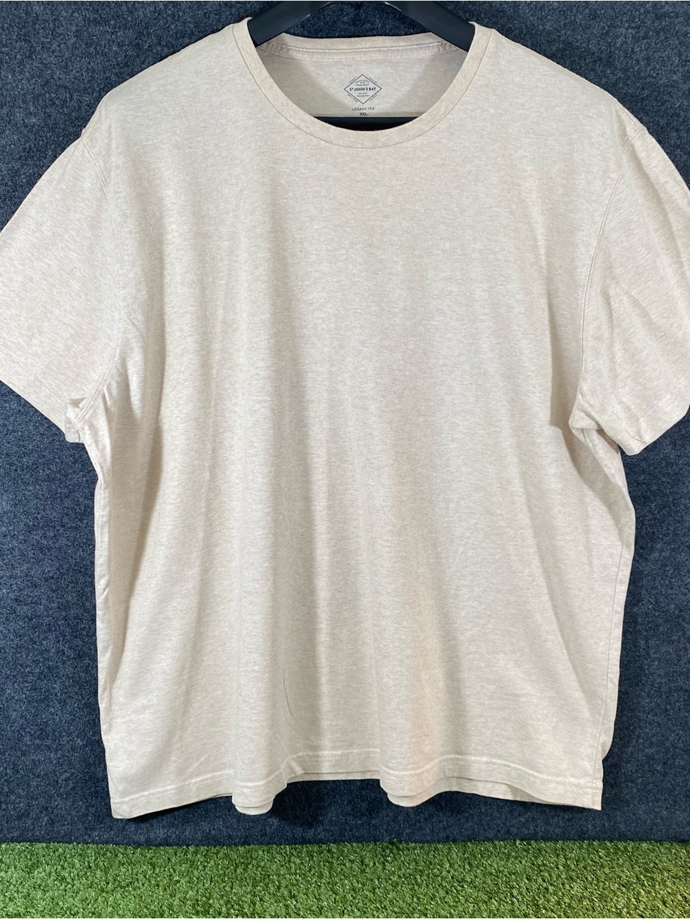 St. John's Bay Legacy Tee Shirt Men’s Size XXL Short Sleeve Tan/Beige Easy Care